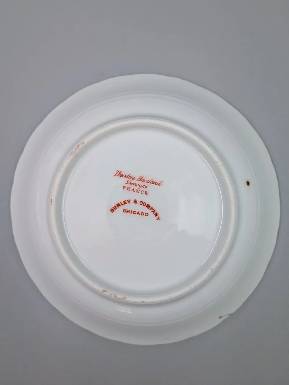 Set of 4 Antique Theodore Haviland Limoges Berry Bowls - Pink Floral Pattern